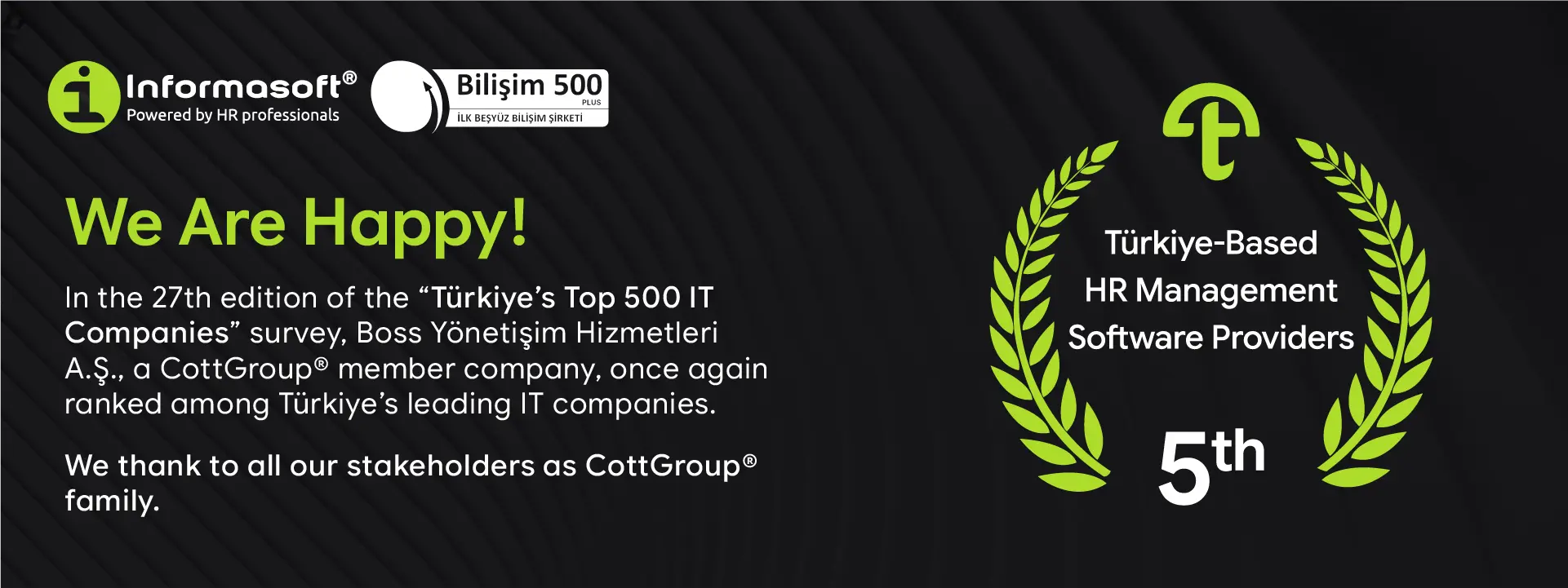 CottGroup Bilişim 500 Awards